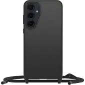 Otterbox React Necklace -suojakotelo hihnalla, musta, Samsung Galaxy A55