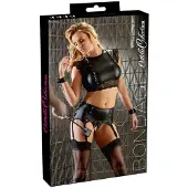 Cotelli Collection Cottelli Сollection bondage toppi ja sukkanauhaliivit Musta L