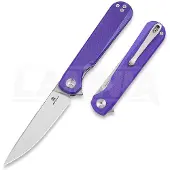 Bestechman Flick - Satin + Stonewash - G10 kääntöveitsi, purppura