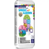 Magna-Tiles microMAGS Travel Spring Garden magneettirakennussarja, 24 osaa