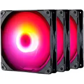 Phanteks M25-140 D-RGB PWM -tuuletin, musta, 140 mm, 3 kpl