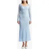 Bardot Adoni Lace Midi Dress - Blue - 34