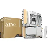 Gigabyte X870E AERO X3D Wood Silver ATX Motherboard AMD AM5 DDR5 with Wi-Fi 7 and Bluetooth 5.4 (X870E AERO X WOOD)