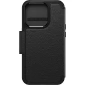 Otterbox Strada MagSafe -lompakkokotelo, iPhone 15 Pro, musta