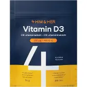 Kärkkäinen 4Him&Her D3-vitamiini 100 µg ravintolisä 365 kpl