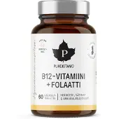 Puhdistamo B12-vitamiini + Folaatti, Vadelma 60 kpl