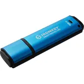 Kingston 128GB IronKey Vault Privacy 50C, salattu 3.2 Gen1 USB-C -muistitikku, sininen