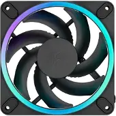Fractal Design Momentum RGB kotelotuuletin, 12 cm, musta