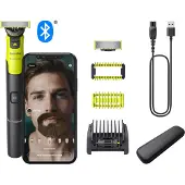 Philips OneBlade 360 Face + Body QP4631/65 -trimmeri ja parranajokone, harmaa, lime