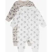 Pippi Baby Pyjamahaalari + Vetoketju 2-pack, Rainy Day, 56