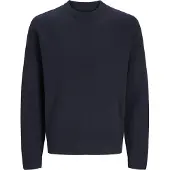 Jack & Jones Jjmilano Stitch Knit Crew Neck Sn - Navy - XL