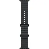 Apple Watch 49 mm musta Ocean-ranneke, mustatitaani