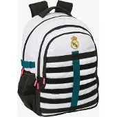 Real Madrid Kaksilokeroinen Reppu 23L, Valkoinen/Vihreä