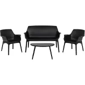 Carbi ApS Luxor Lounge Set, puutarhakalusteiden setti, harmaan värinen