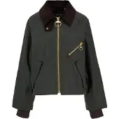 Barbour for woman. LWX1482 Arlene Wax green waxed cotton jacket (M), Casual