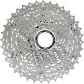 Shimano CS-HG50-10, Polkupyörän rataspakka, Maastopyörä, Terästä, Musta, Ruostumaton teräs