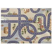 Techwo Rebel Roads leikkimatto, beige