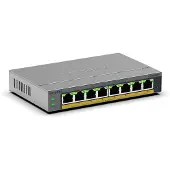 Netgear GS108EPP-100EUS - Kytkin, Harmaa