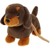 Keel Toys Keeleco pehmokoira Puppy Love mäyräkoira ja hihna, 23 cm
