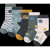 Liewood Silas Socks 5-Pack - Blue - 17/18