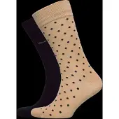 Gant 2-Pack Mixed Socks - Beige - 43-45