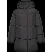 Mango Hood Puffer Coat - Black - 152