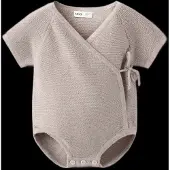Mango Fine Knit Babygrow - Brown - 68