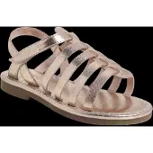 Mango Metallic Strappy Sandals - Pink - 27