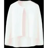 Mango Knitted Cape With Lace Details - Cream - 152