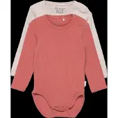 Minymo Body Ls (2-Pack) - Pink - 80
