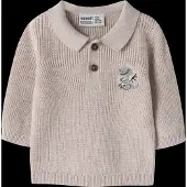 Name it Nbmkolla Ls Knit Polo - Beige - 56