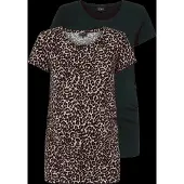 ONLY Maternity Olmlovely Life S/S Oneck Aoptop2Pck Noos - Black - S