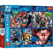 Trefl SUPERMAN Palapelisetti, 4x250 palaa