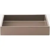 Mojoo Lux lakattu koristetarjotin 19x19x3,5 cm Warm grey