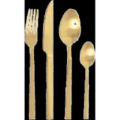 Pintinox Cutlery Set 24 Pcs Duke Sun Satin - Gold - 23-22-23-16CM