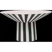 OYOY Toppu keskipiste korkea Ø30x17 cm White-black