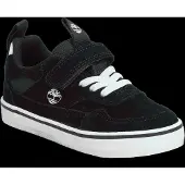 Timberland Stone Jump Low Hook & Loop Sneaker Black Suede - Black - 26