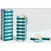 Printworks Play - Tumbling Towers, Green/Blue - Blue - ONE SIZE