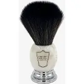 Parker Marbled Ivory Chrome Handle Black Synthetic Shave