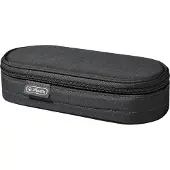 Herlitz Etui, Pehmeä lyijykynäkotelo, Polyesteri, Musta, Yksivärinen, Vetoketju, 90 mm (11415924)