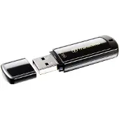 Transcend JetFlash 350 USB 2.0 64 Gt -muistitikku, musta