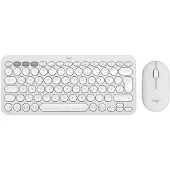 Logitech Pebble 2 Combo - Näppäimistö ja Hiirisetti - Saksa - Valkoinen