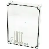 Fibox kansi, PC läpinäkyvä 3720559 Universalkabinet 380 x 280 x 80 Polykarbonat Gråhvid (RAL 7035) 1 stk