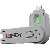 Lindy USB-A Port Blocker, vain avain, vihreä/harmaa