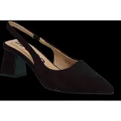 Bianco Biamaralyn Slingback Faux Suede - Black - 40