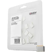 Lindy 40440, Portin lukitsin, USB Type-C, Oranssi, Akryylinitriilibutadieenistyreeni (ABS), 10 kpl, Muovipussi