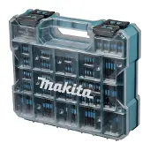 Makita 100 kpl:n kärkipakkaus + säilytysosastot - - E-24826