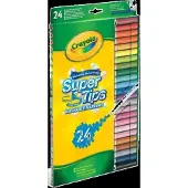 Crayola Supertips Washable Markers 24 Pcs - Multi/patterned - ONE SIZE