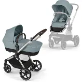 Cybex EOS Lux -yhdistelmävaunut, Stormy Blue, taupe runko