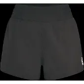 2XU Women's Aero Hi-Rise 4 Inch Shorts Black/silver Reflective XS